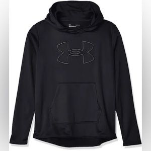 black big logo women’s under armour hoodie size large